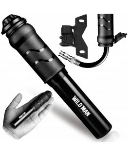 WILDMAN Pompka rowerowa ręczna GK1 aluminiowa czarna|black