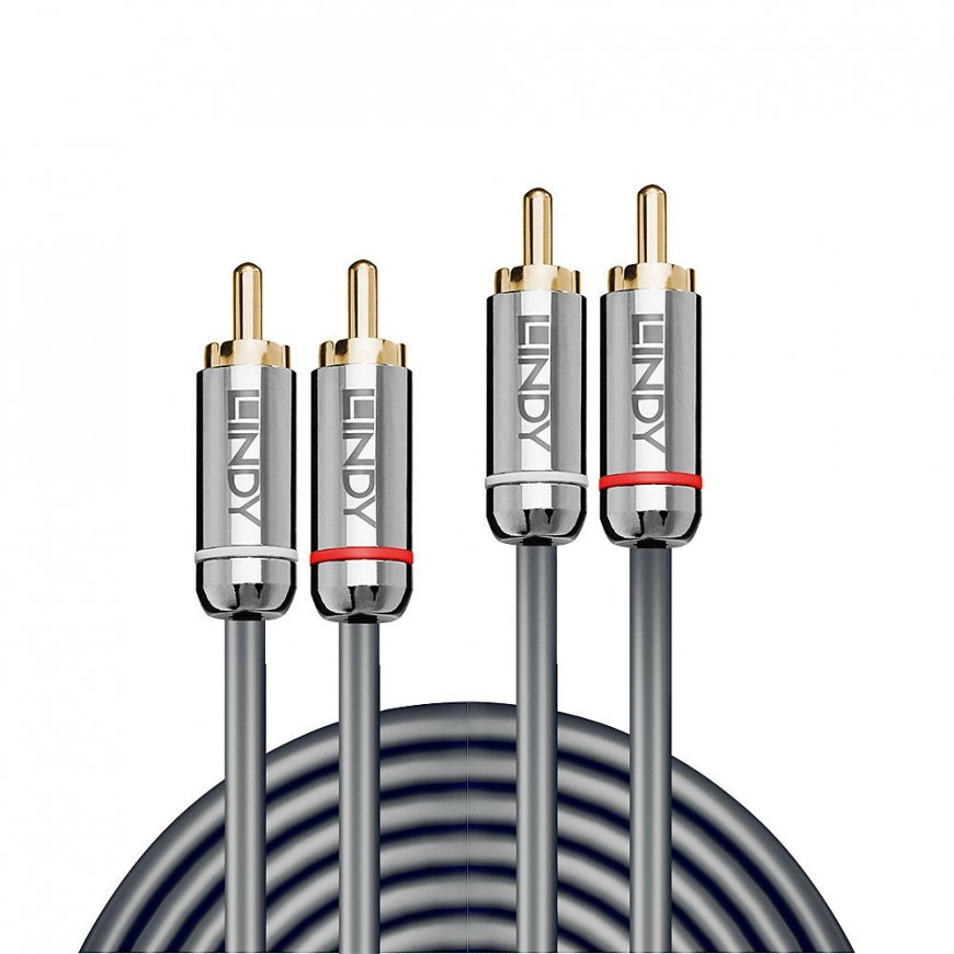 Lindy 35348 audio kabelis 5 m 2 x RCA Antracīts – 2