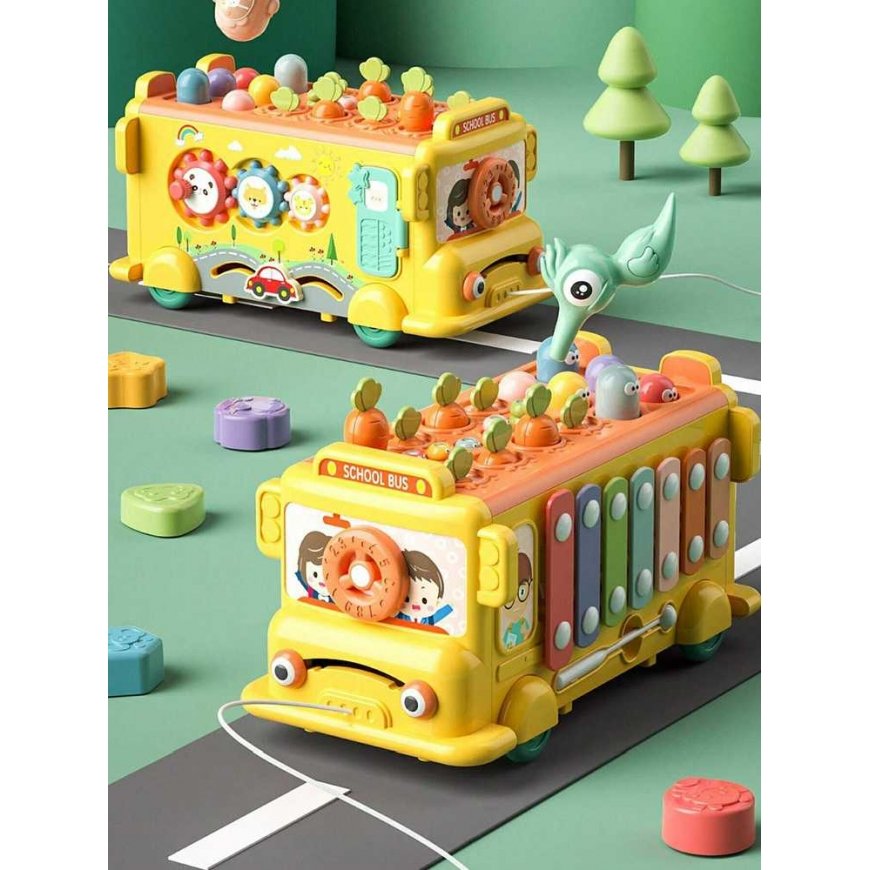 WOOPIE BABY Interaktyvus Autobus Edukacyjny 6w1 Młoteczek Cymbałki +18 m – 3