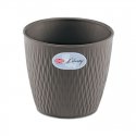 Flowerpot Liberty Ø25x23cm grey Flowerpot Liberty Ø25x23cm grey