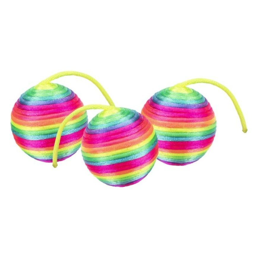 Toys for cats : Trixie Rattle ball, fabric, ø 4 cm