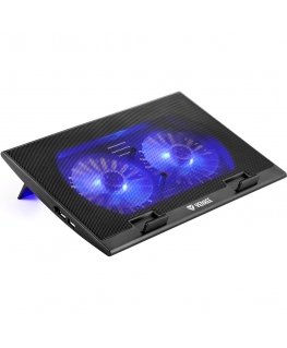 YENKEE YSN 120 aušinimo padėklas nešiojamam kompiuteriui 43,2 cm (17") Juoda, Mėlyna