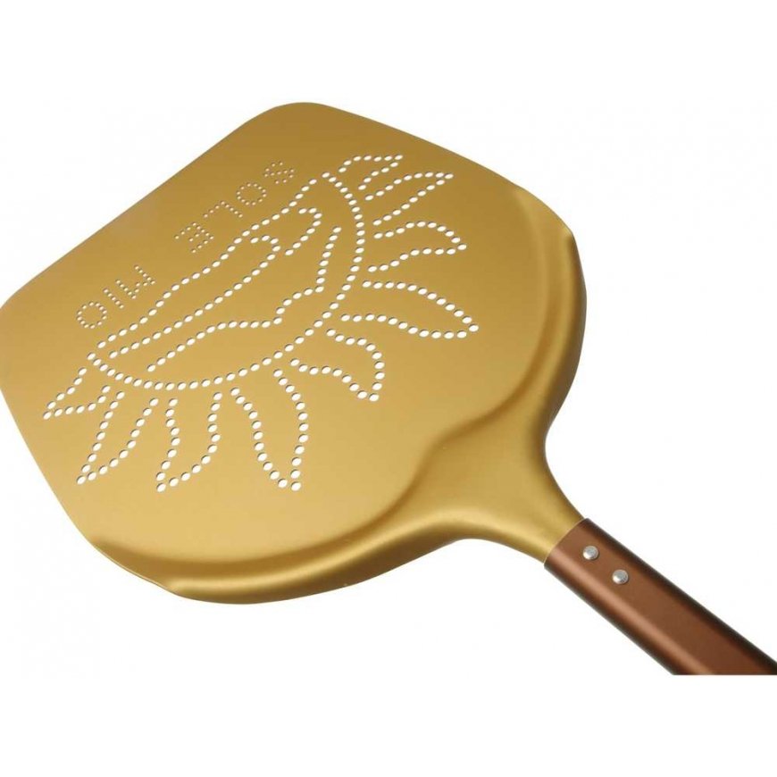 Perforuotas aliuminio picos orkaitės kastuvas Sole Mio 330x1700mm Lilly Codroipo Hendi 617830 – 3