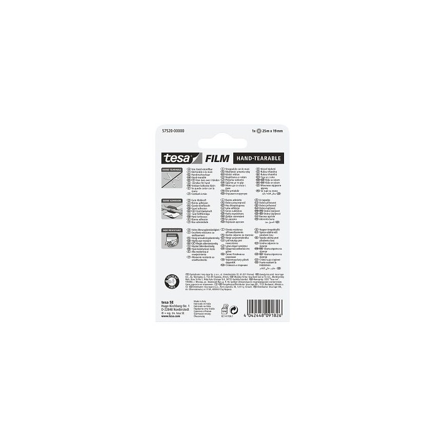 TESA 57520 25 m Polipropilēns (PP) Caurspīdīgs 1 pcs – 3