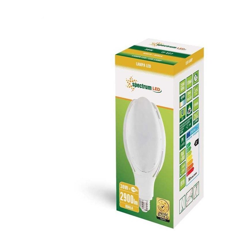LED lemputė SPECTRUM, B12, E27, 30 W, 2900 lm, 4000 K – 3
