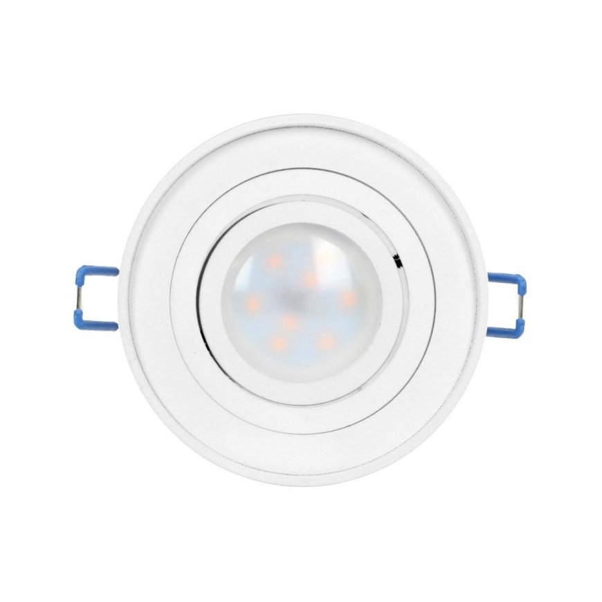 Orno SORMUS R decorative frame for spotlight fittings, MR16 / GU10 max 50W, adjustable, circle, white – 4
