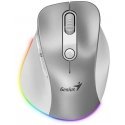 Bevielė pelė, Genius Ergo 9000S Pro, sidabrinė, optinė, 2400DPI Bevielė pelė, Genius Ergo 9000S Pro, sidabrinė, optinė, 2400DPI