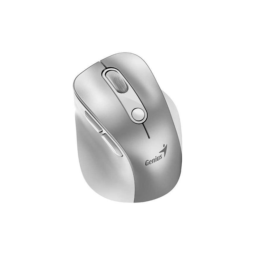 Bevielė pelė, Genius Ergo 9000S Pro, sidabrinė, optinė, 2400DPI – 3