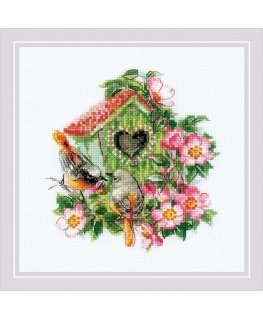 Uab Riolis Siuvinėjimo kryželiu rinkinys Happy Together 18x18 SR2092
