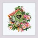 Uab Riolis Cross stitch kit Happy Together 18x18 SR2092