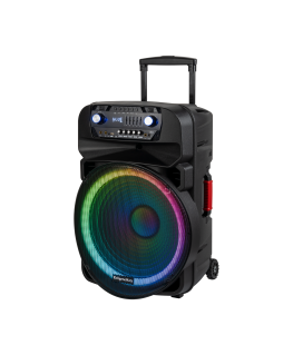 Kruger & Matz Active speaker (with 2 wireless microphones UHF, SD, Bluetooth, FM, USB, LED) 60 watts