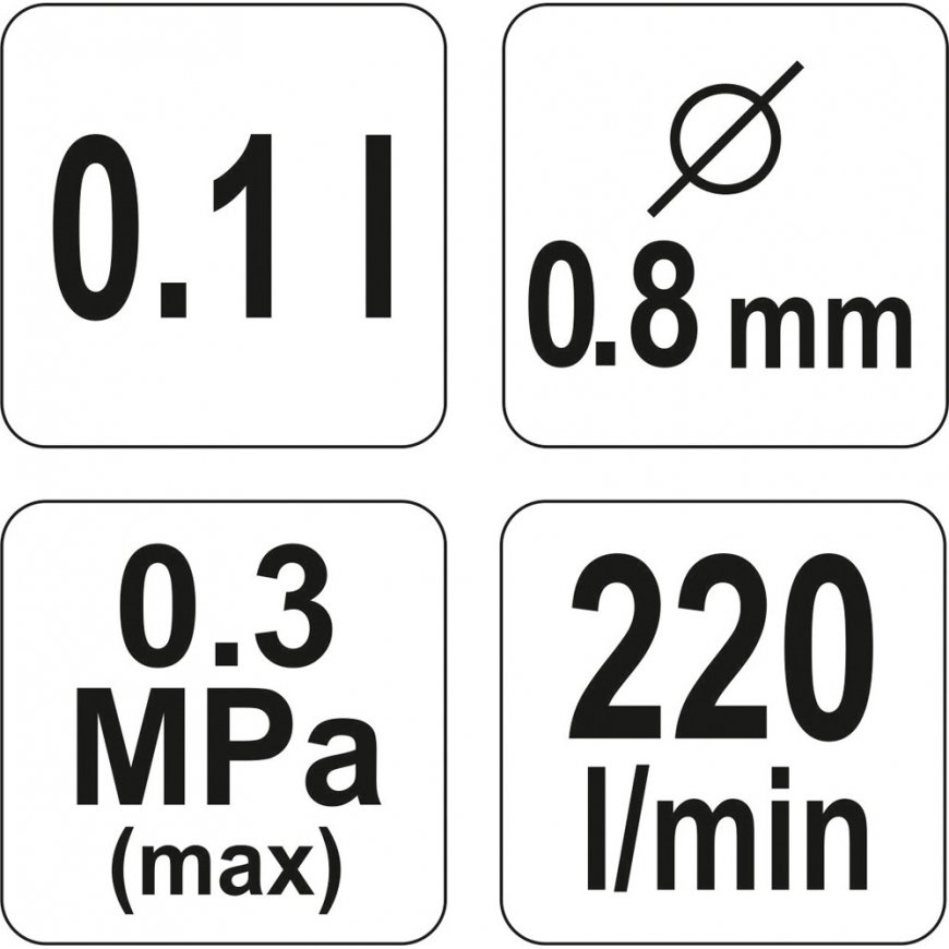 Yato YT-2357 värvipihusti 0,1 l – 3