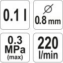 Yato YT-2357 värvipihusti 0,1 l Yato YT-2357 värvipihusti 0,1 l