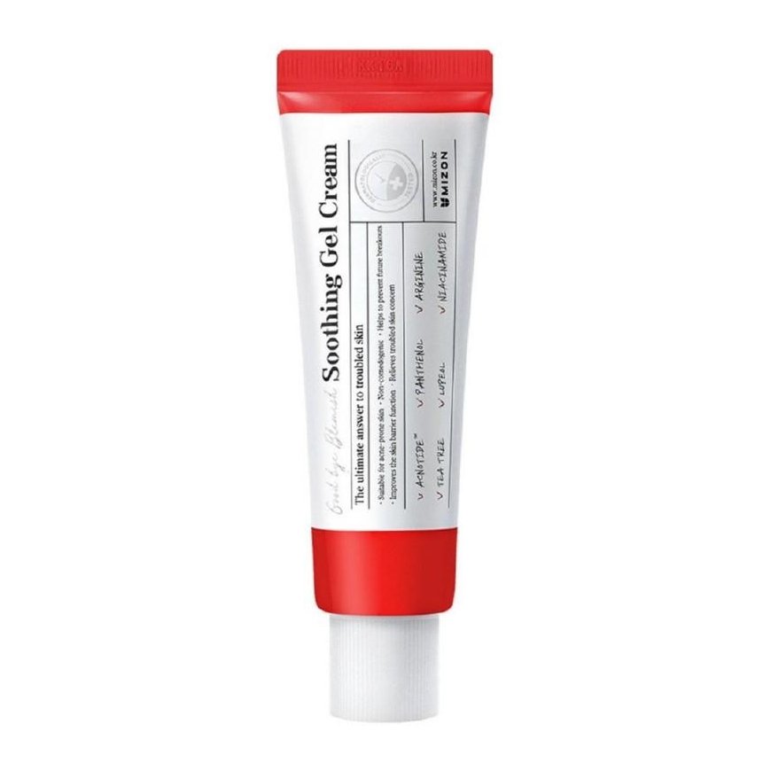 Raminamasis veido kremas probleminei veido odai Mizon Goodbye Blemish Soothing Gel Kreminis, gelinės konsistencijos, 55 ml
