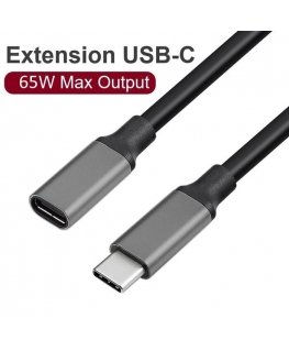 RoGer USB-C Extension Cable 10Gbps / 1m / black