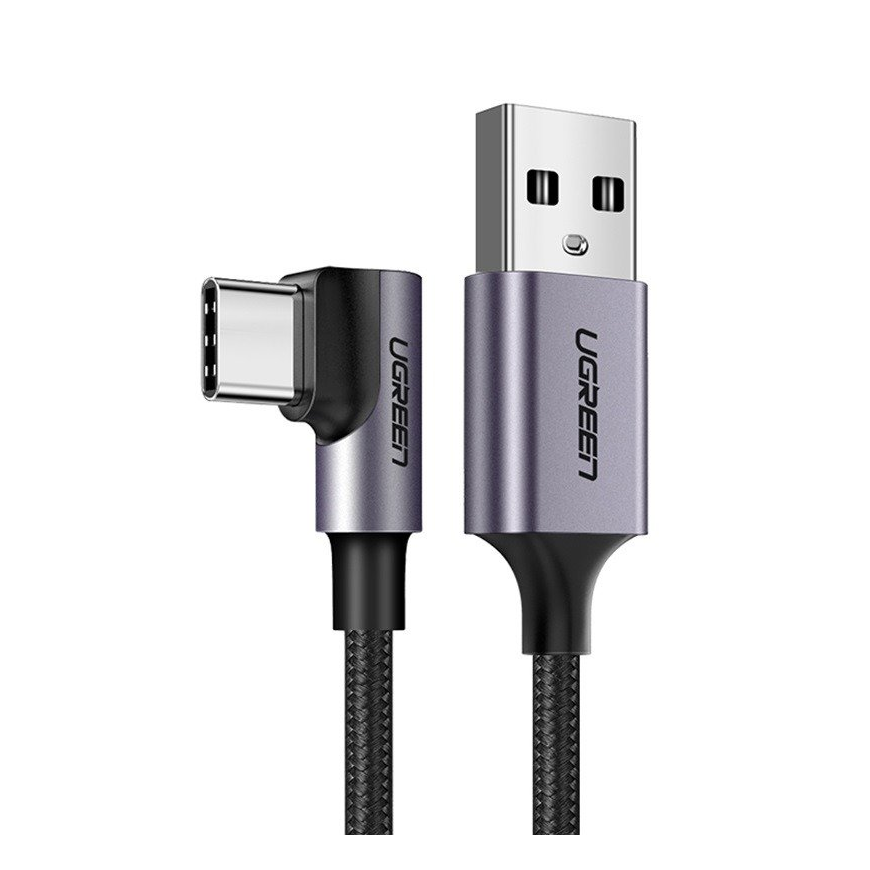 Angled USB-C cable UGREEN US284 3A 3m – 2