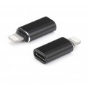 Holmes Oem Adapter charger Typ C - iPhone Lightning 8-pin black Holmes Oem Adapter charger Typ C - iPhone Lightning 8-pin black