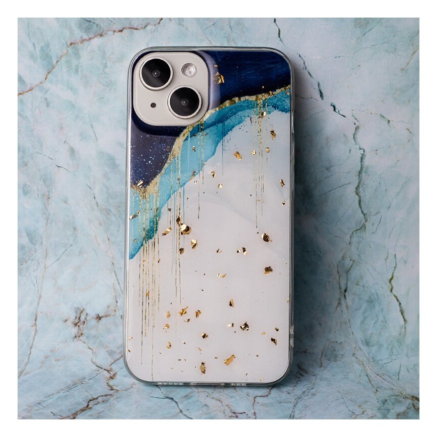 Fusion Gold Glam Blue silicone case for Samsung S928B Galaxy S24 – 2