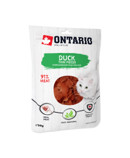 Cat treats : Ontario Cat Duck Thin Pieces 50g.