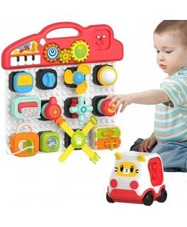 WOOPIE BABY Montessori manipuliacinės lentos spalvinga veiklos skydelis