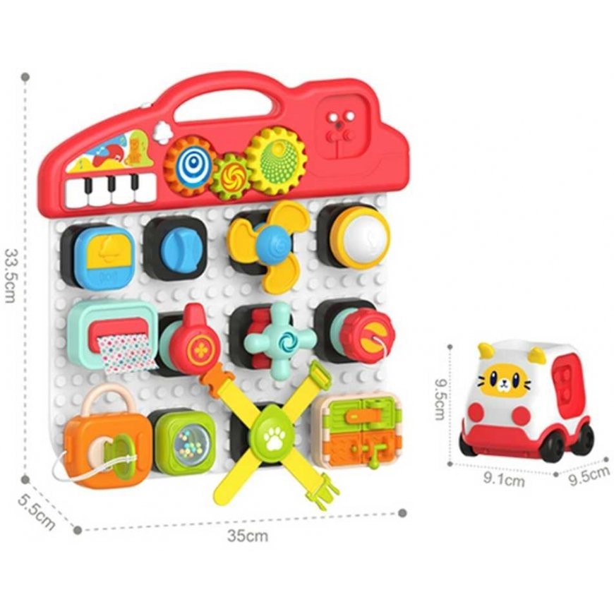 WOOPIE BABY Montessori Manipulative Board Colorful Activity Panel – 3