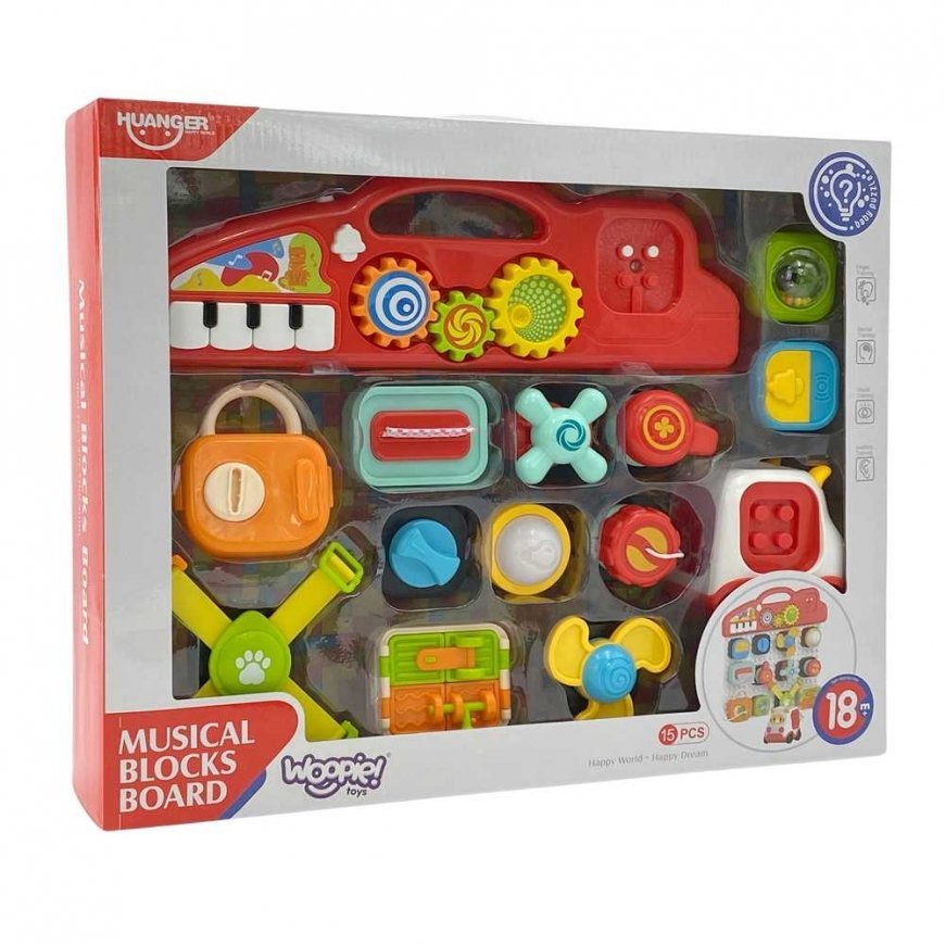 WOOPIE BABY Montessori Manipulative Board Colorful Activity Panel – 4