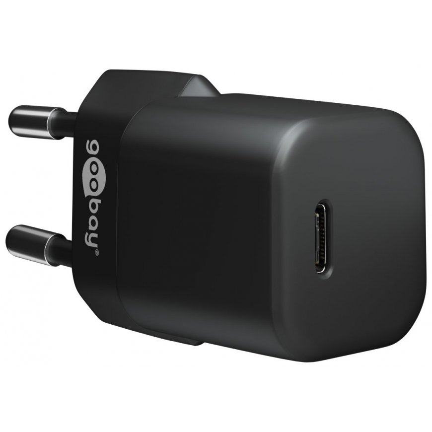 Goobay 59715 mobile device charger Smartphone, Tablet Black AC Fast charging Indoor