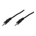 LogiLink 3.5mm - 3.5mm, 1m audio cable Black LogiLink 3.5mm - 3.5mm, 1m audio cable Black