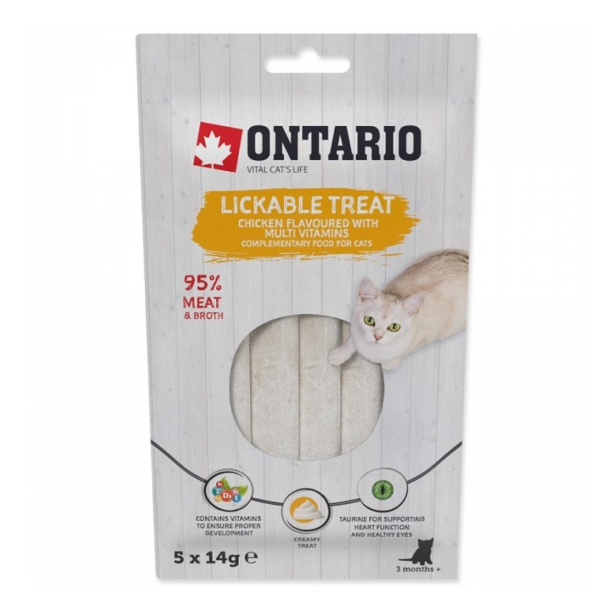 Treats for cats - Ontario Lickable Treats Chicken Flavoured with