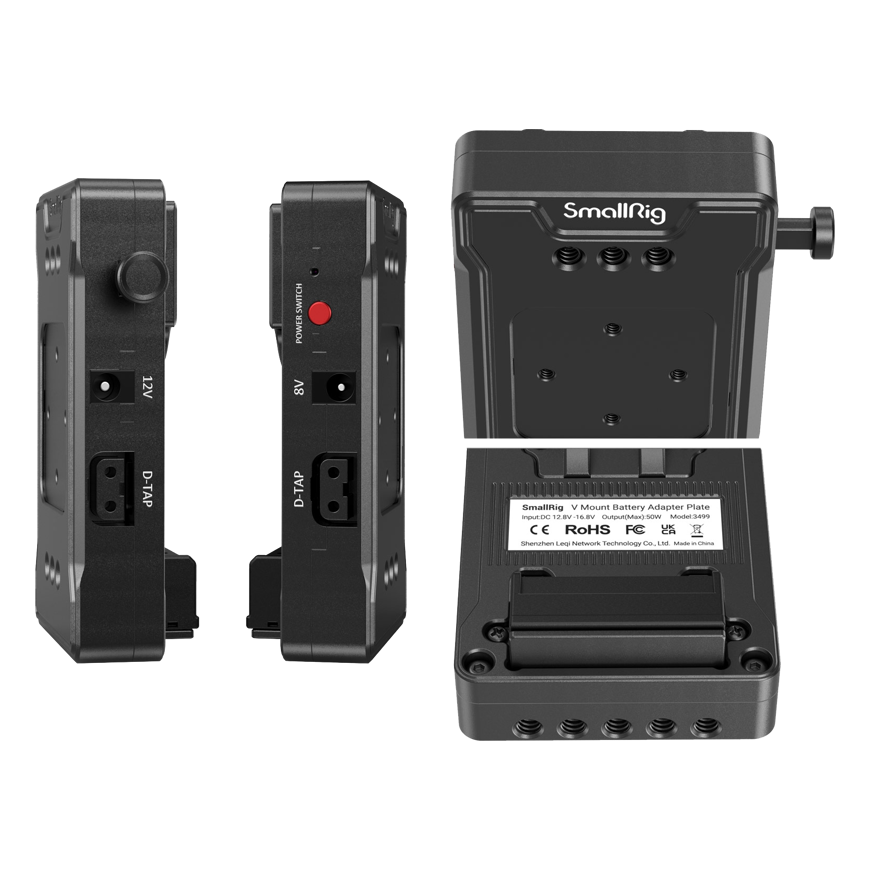 SmallRig 3499 Baterija Adapteris Plate V-Mount (Basic Version) With Extension Arm – 4
