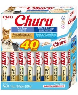 INABA Churu Variety box Tuna - cat treats - 40 x 14g