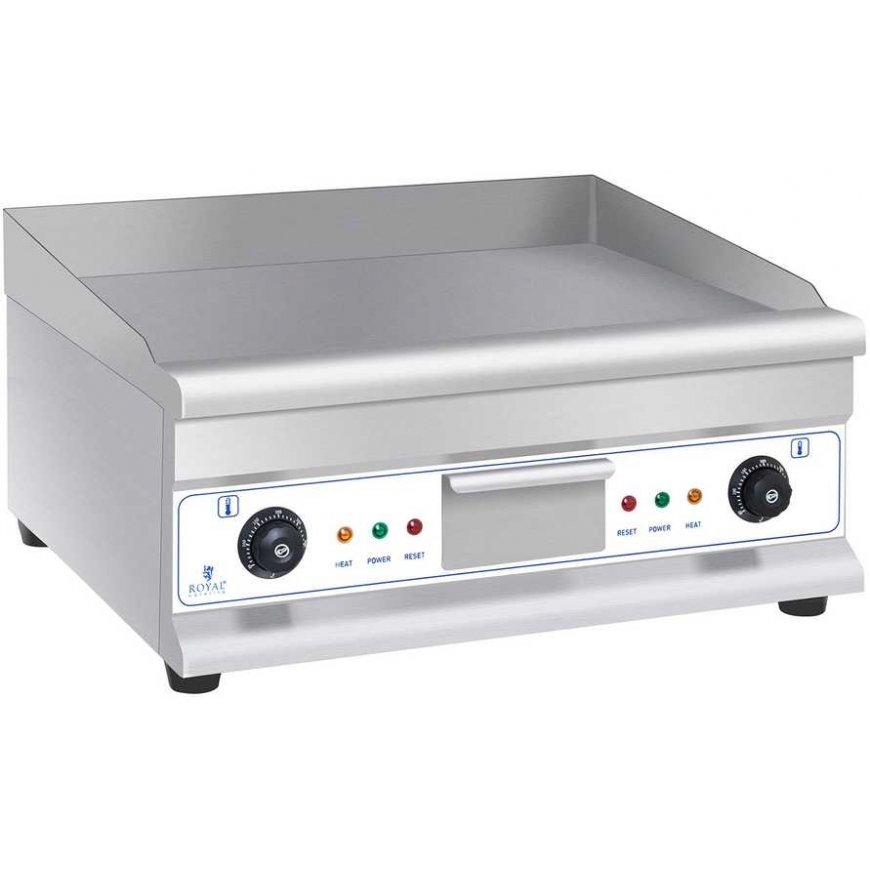 Royal Catering Grill plate grill electric smooth 300deg C 60 cm 2 x 3200W – 3
