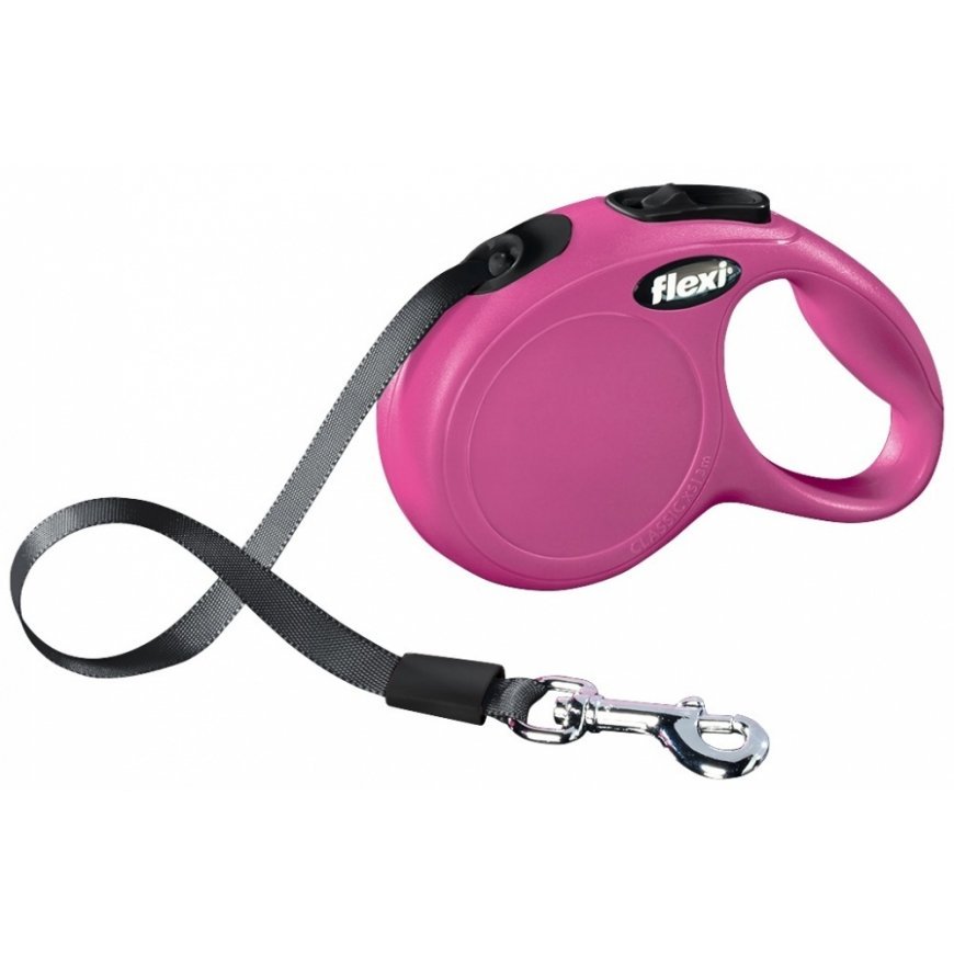 Flexi New CLASSIC 3 m Pink Dog Retractable lead