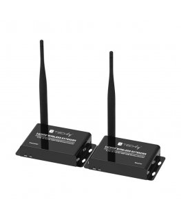 Techly IDATA HDMI-WL55 AV-signaalin jatkaja AV-lähetin ja -vastaanotin musta
