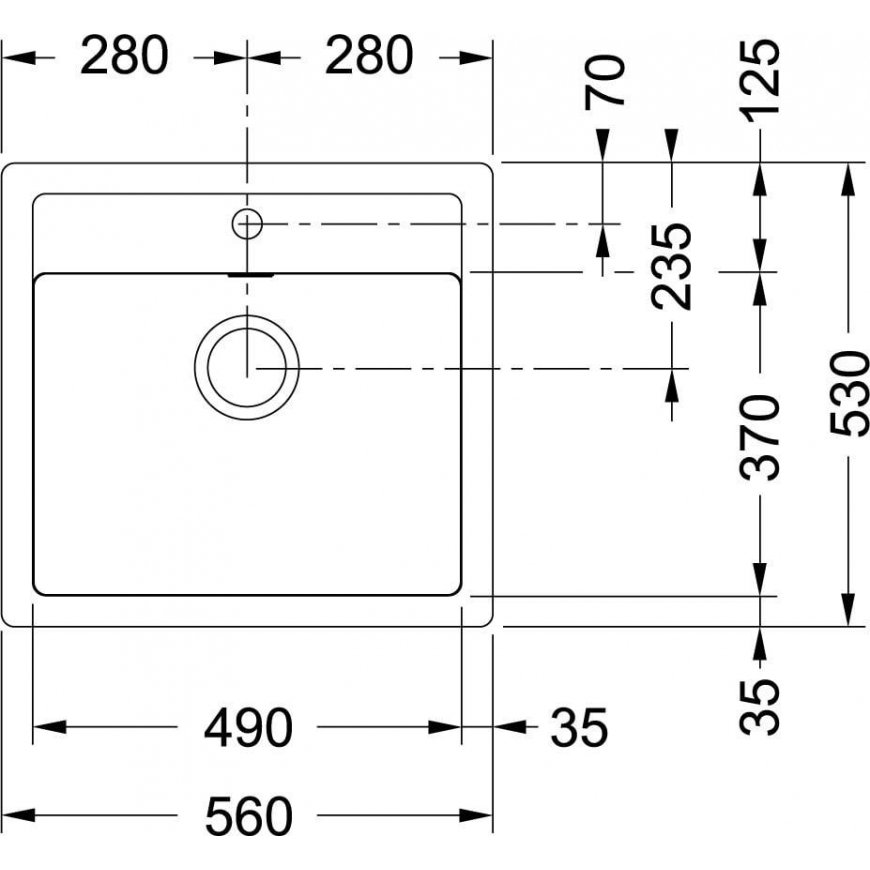 Tectonite sink Franke, Sirius SID 610, Arktis Weiss – 3