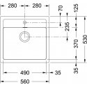 Tectonite sink Franke, Sirius SID 610, Arktis Weiss