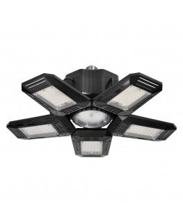 Orno RIGEL LED 5-leaf folding workshop lamp, E27 55W, 6500K, 4950lm