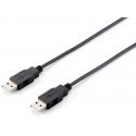 Equip 128871 USB-kaapeli 3 m USB 2.0 USB A musta
