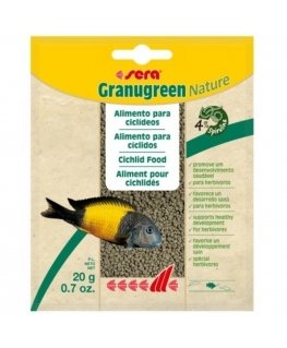 Fish food : Sera Granugreen 20g