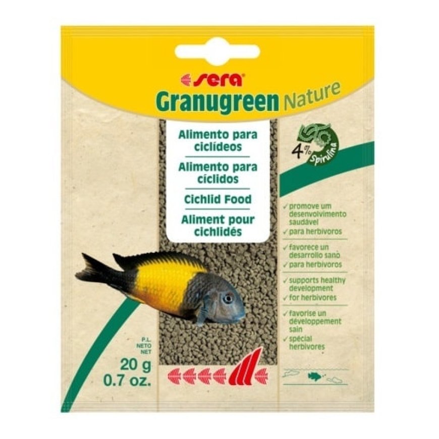 Fish food : Sera Granugreen 20g