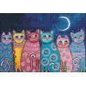 Beldizart Colorful cats 70*48 cm WD2390 Beldizart Colorful cats 70*48 cm WD2390