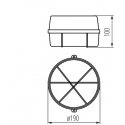 Lamp Kanlux INES 70525, 100W, E27, IP43, white Lamp Kanlux INES 70525, 100W, E27, IP43, white