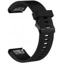 Fixed QuickFit silicone bracelet, 20 mm, black