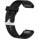 Fixed QuickFit silikoniranneke, 20 mm, musta Fixed QuickFit silikoniranneke, 20 mm, musta