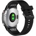 Fixed QuickFit silicone bracelet, 20 mm, black