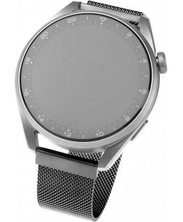 Fixed smartwatch mesh strap, 22 mm, black