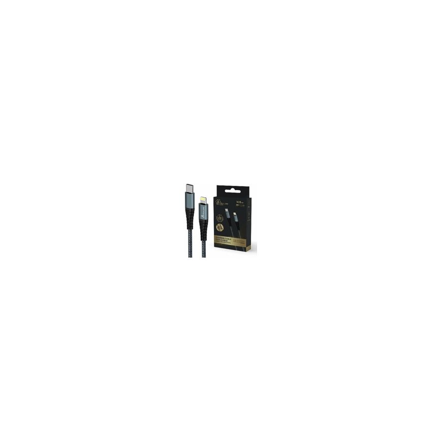 Extralink Smart Life 27W, USB-C do Lightning 100cm, TPE, 9V 3A, czarny – 2