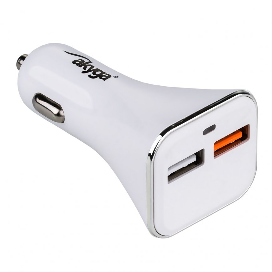 Akyga AK-CH-08 mobiilseadme laadija Mobiiltelefon, Tahvel Valge USB Kiirlaadimine Automaatne – 3