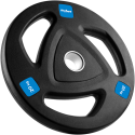 Rubberized cast iron weight 20kg, Olympic opening 51mm, REBEL ACTIVE Rubberized cast iron weight 20kg, Olympic opening 51mm, REBEL ACTIVE