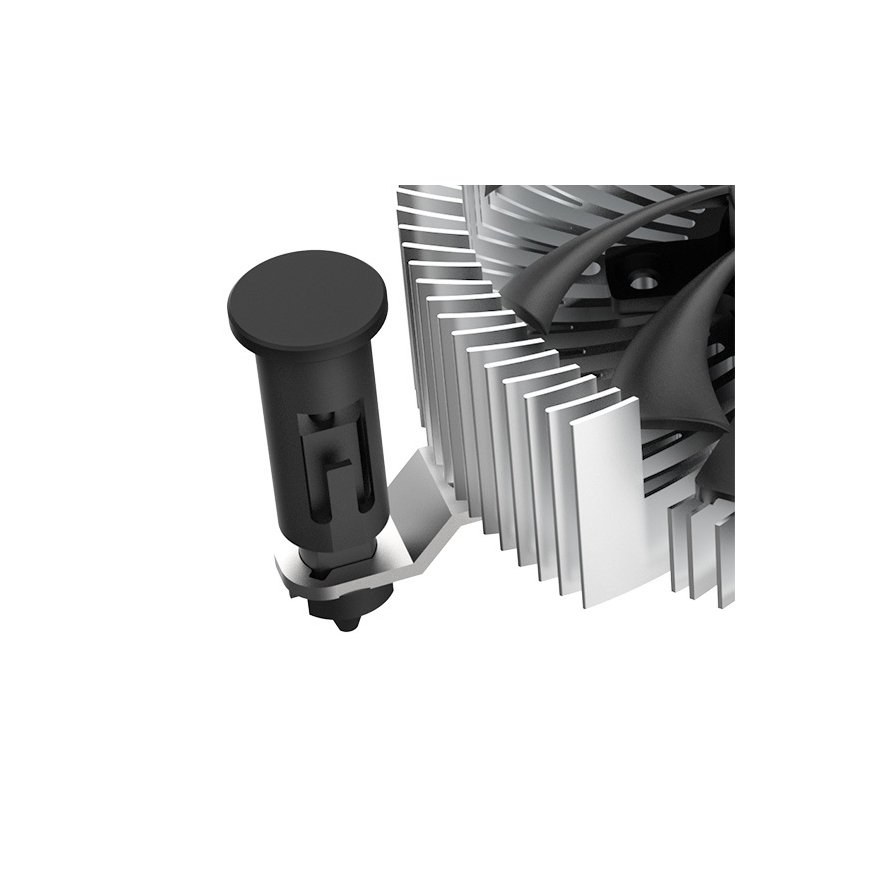 Akasa AK-CC6601EP01 computer cooling system Processor Heatsink/Radiatior 7.5 cm Aluminium, Black 1 p – 3